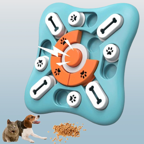 "Brinquedos de quebra-cabeça interativos para cães – Ideais para o treinamento de QI, estímulo mental e enriquecimento do ambiente. Indicado para cães de todos os portes: pequenos, médios e grandes."