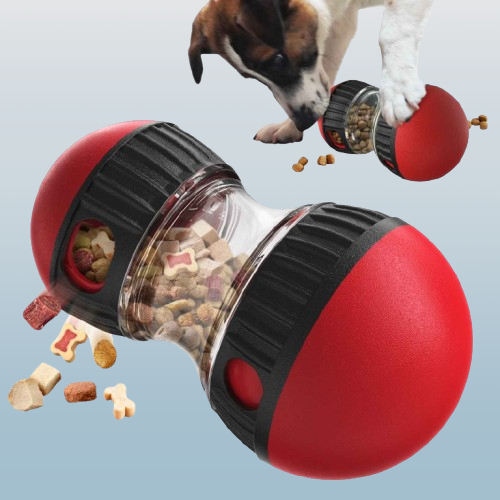 Brinquedo interativo para cães e gatos – funciona como alimentador lento, estimula o QI, enriquece o ambiente e auxilia no treino de filhotes. Indispensável para o bem-estar do seu pet!