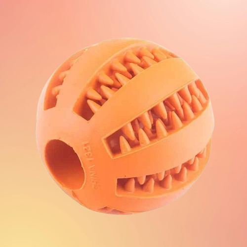 Bola de Brinquedo Interativa para Cães e Gatos – Resistente, Não Tóxica, com Dispensador de Petiscos e Limpeza Dental