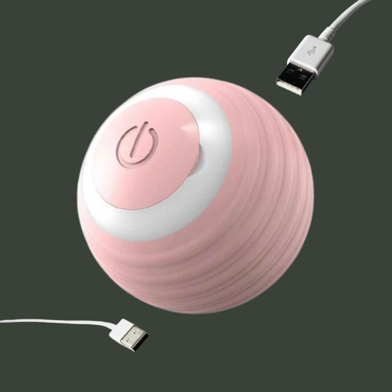 Bola elétrica inteligente para gatos: interativa, USB recarregável e cheia de diversão!