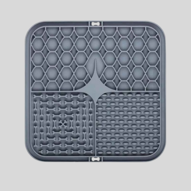 Tapete de silicone com alimentação lenta — ideal para pets ansiosos.