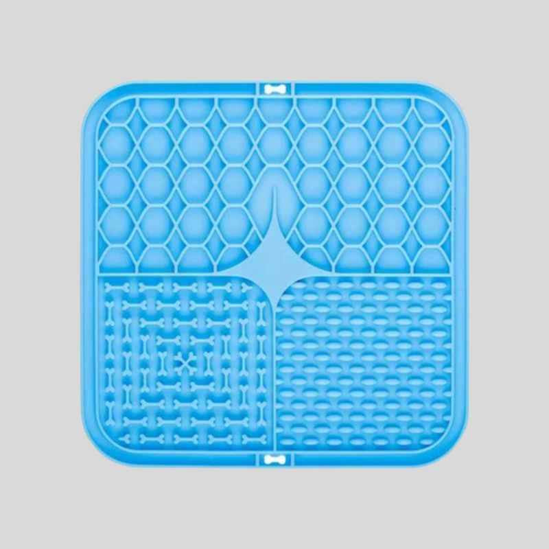 Tapete de silicone com alimentação lenta — ideal para pets ansiosos.