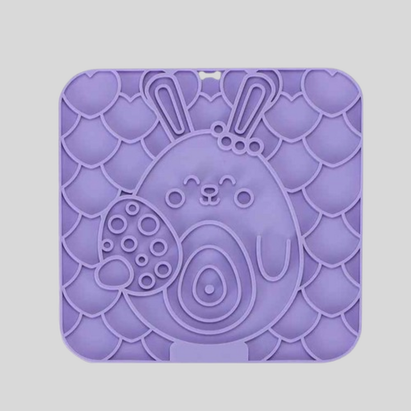 Tapete de silicone com alimentação lenta — ideal para pets ansiosos.