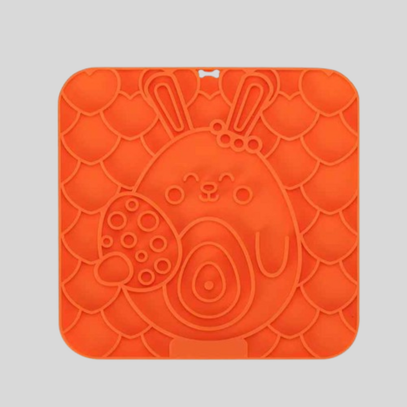 Tapete de silicone com alimentação lenta — ideal para pets ansiosos.