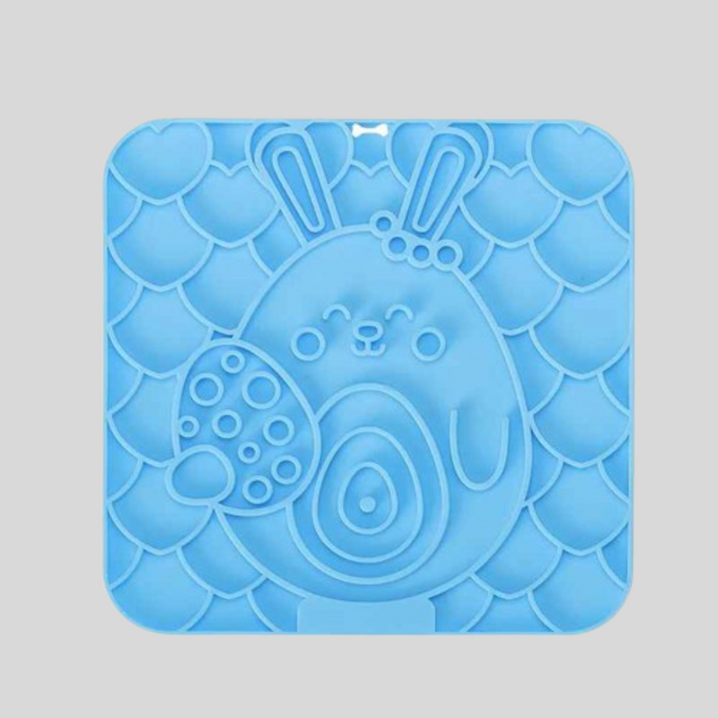 Tapete de silicone com alimentação lenta — ideal para pets ansiosos.