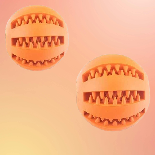Bola de Brinquedo Interativa para Cães e Gatos – Resistente, Não Tóxica, com Dispensador de Petiscos e Limpeza Dental