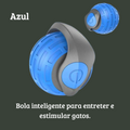 Bola elétrica inteligente para gatos: interativa, USB recarregável e cheia de diversão!