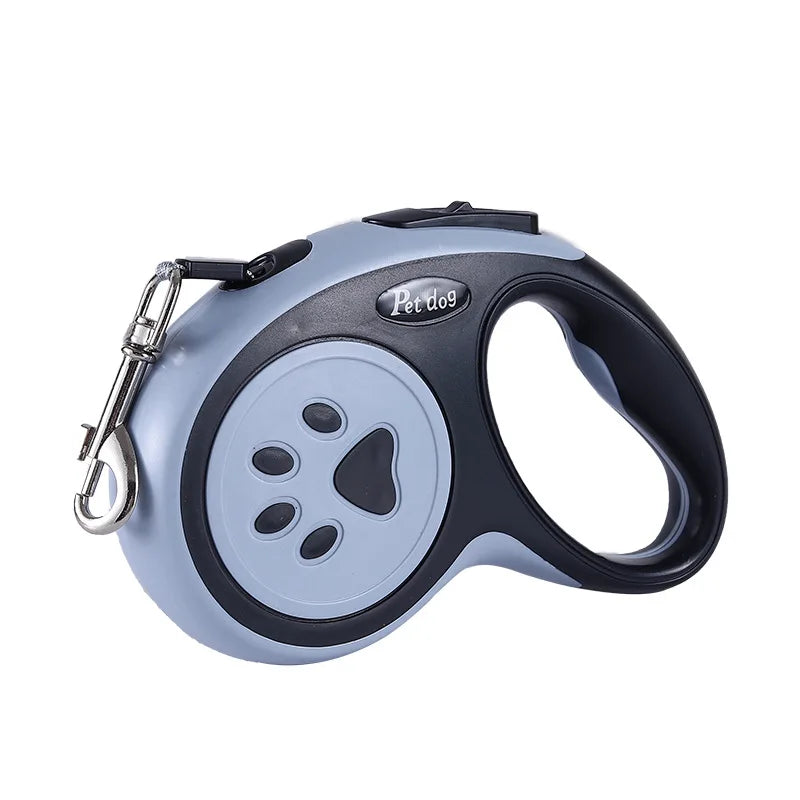 Coleira Retrátil de Nylon para Cães e Gatos – 3m ou 5m | Durável, Extensível e Ideal para Passeios e Corridas com Filhotes e Cães de Pequeno Porte
