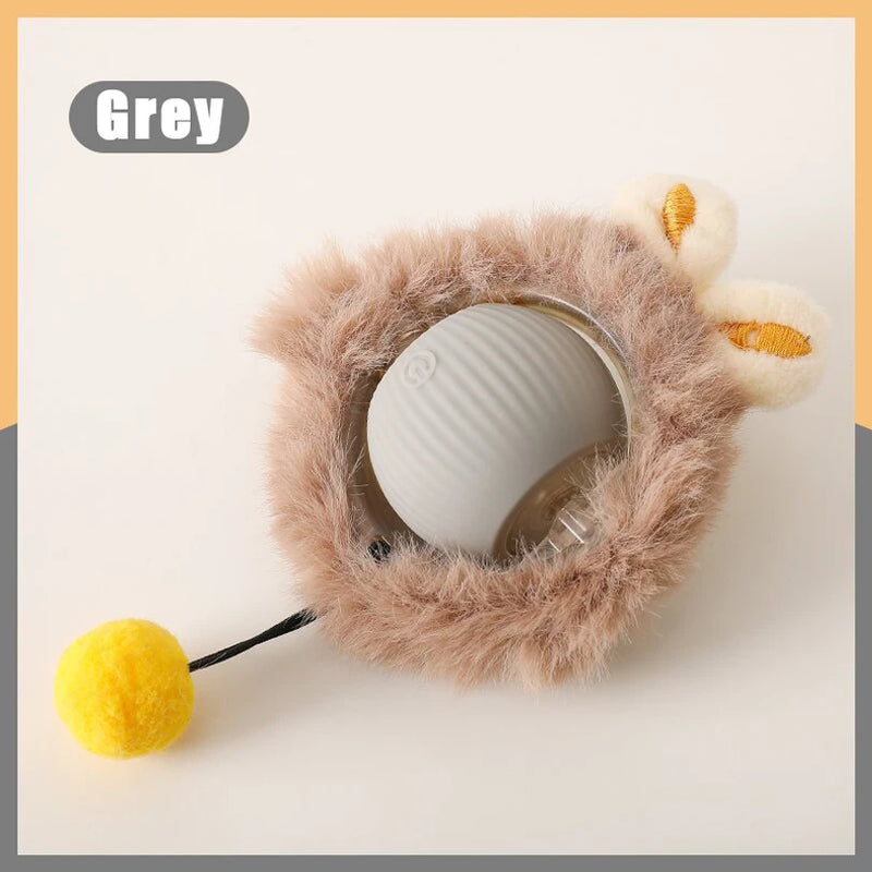 Brinquedo inteligente para gatos: ativa por toque, rola e esconde!